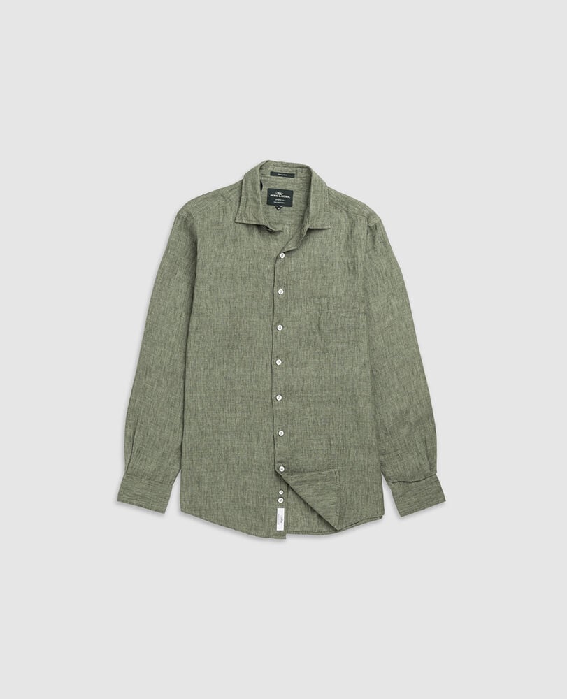 Coromandel Sports Fit Shirt, KELP, Flat Lay