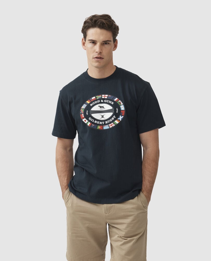 T-shirt Victoria Square, BLEU NUIT, Front