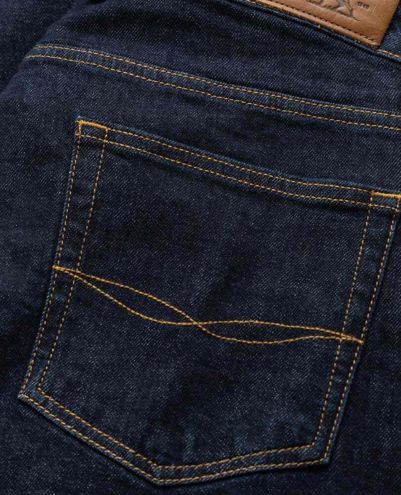 Sutton Straight Italian Denim, DARK BLUE, Detail 3