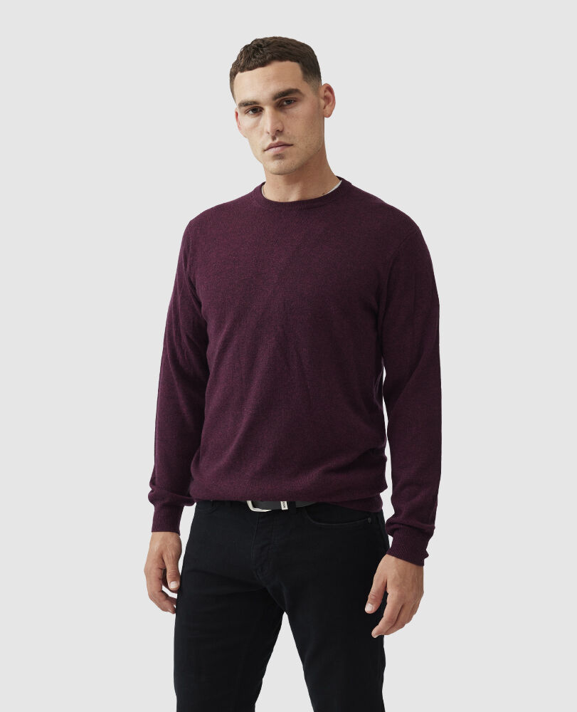 Queenstown Sweater, CLARET, Front