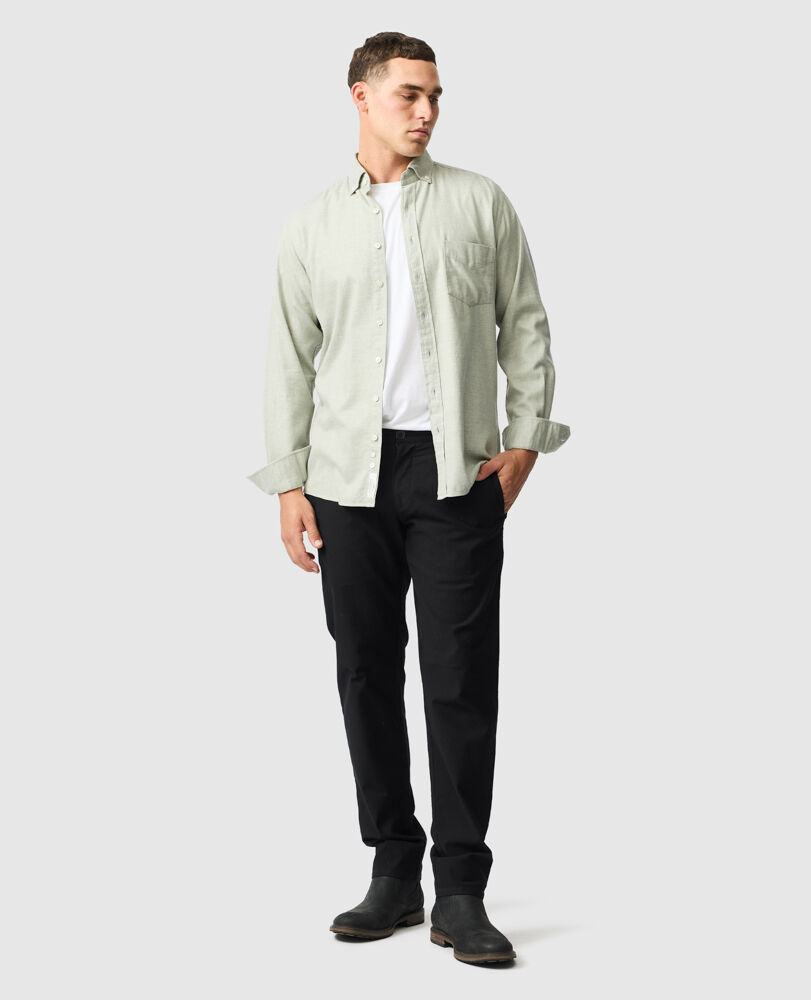 Barrhill Sports Fit Shirt, SAGE, Off Front