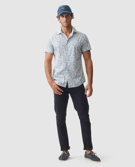 Langley Sports Fit Shirt, COBALT