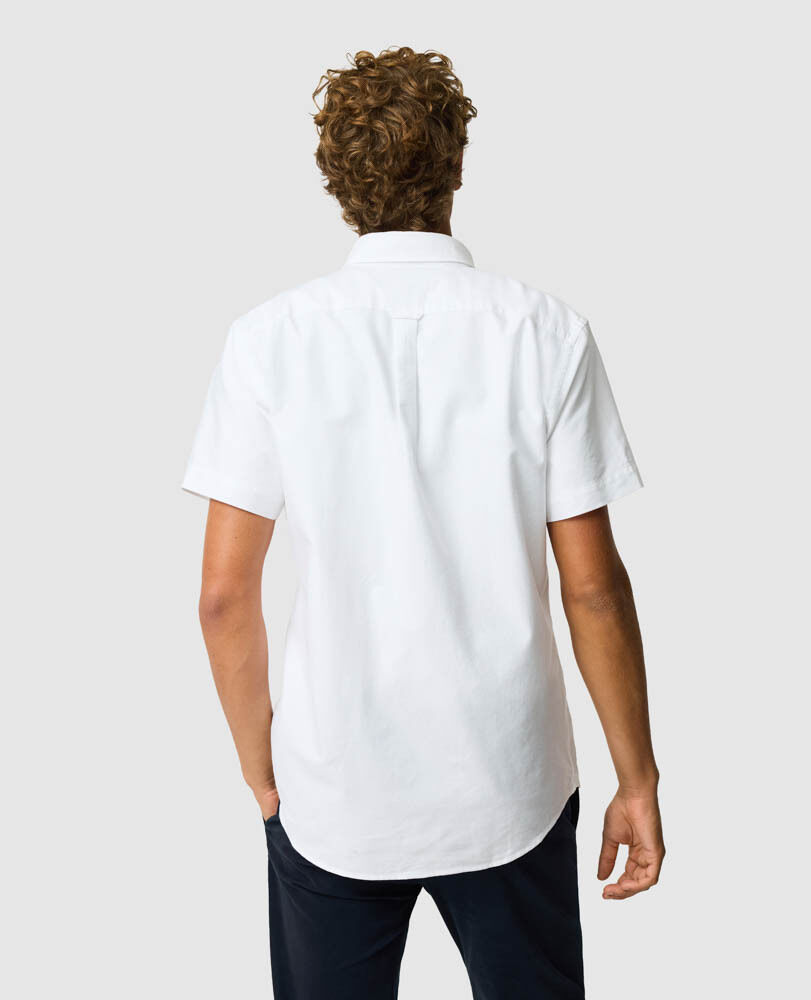 Gunn Oxford Sports Fit Shirt, BLANC, Back
