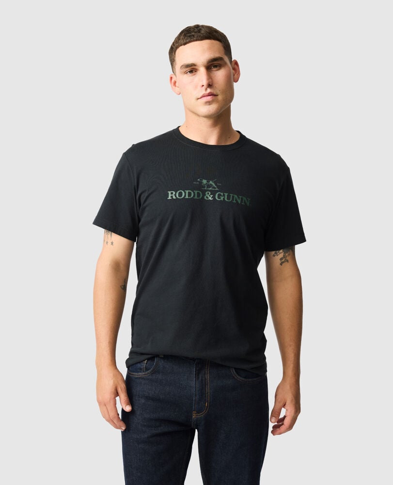 Logo T-Shirt , EBONY, Front