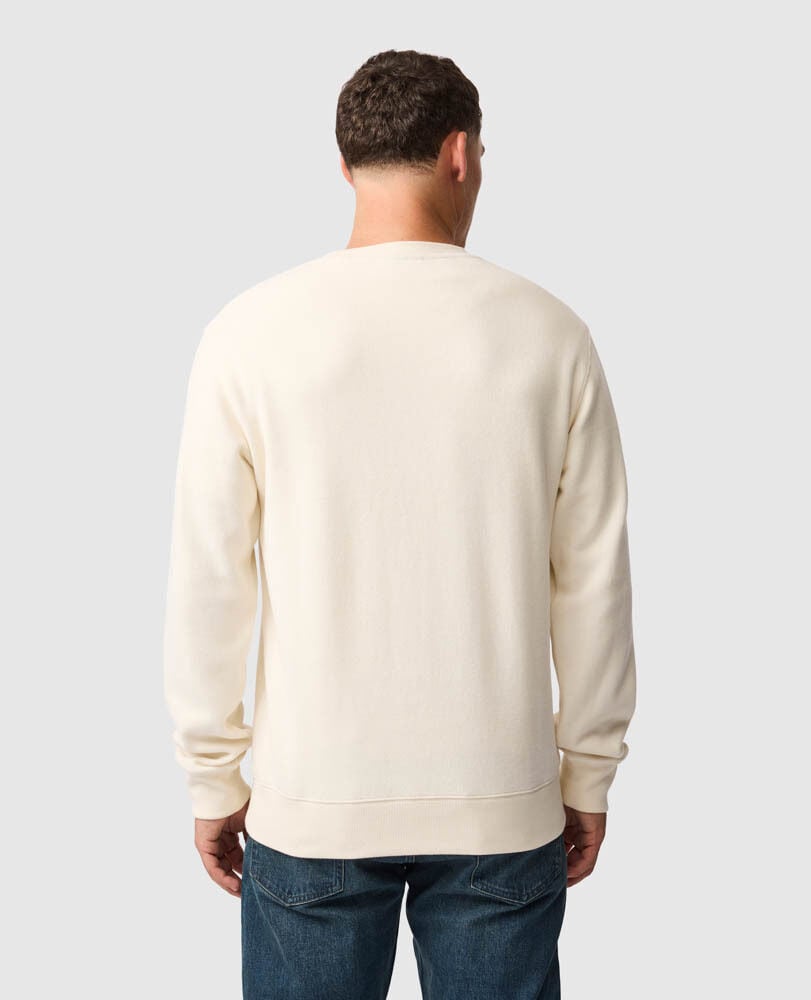 Gunn Crew Neck Sweat, ECRU, Back