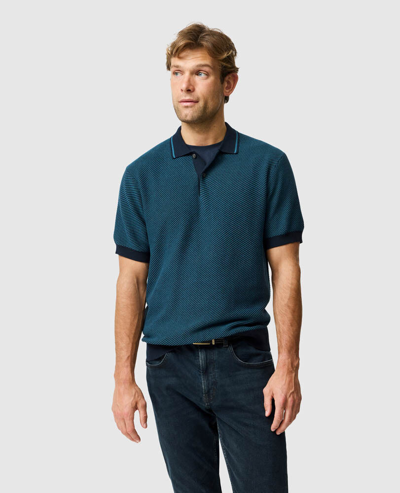 Huka Lodge Knit, NAVY MARLE, Front