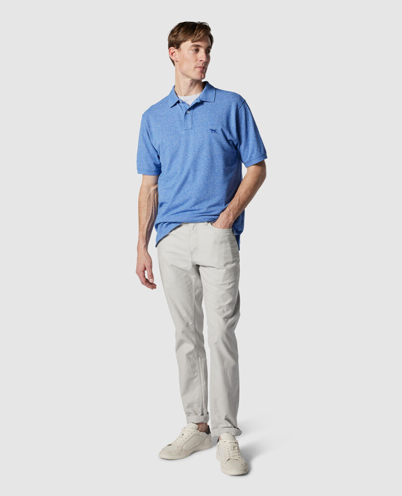 The Gunn Original Fit Polo, COBALT, Off Front