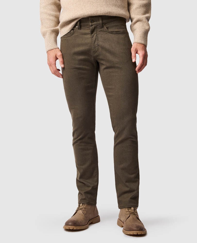 Motion Melange Straight Fit Jean, NUTMEG, Front