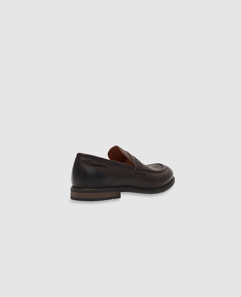 Portobello Mocc Slip On, BROWN, Back
