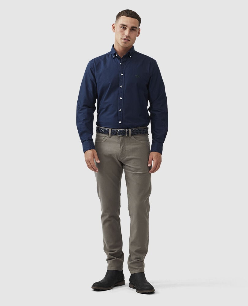 Motion 2 Straight Jean /Rl Pebble 35, PEBBLE, Off Front