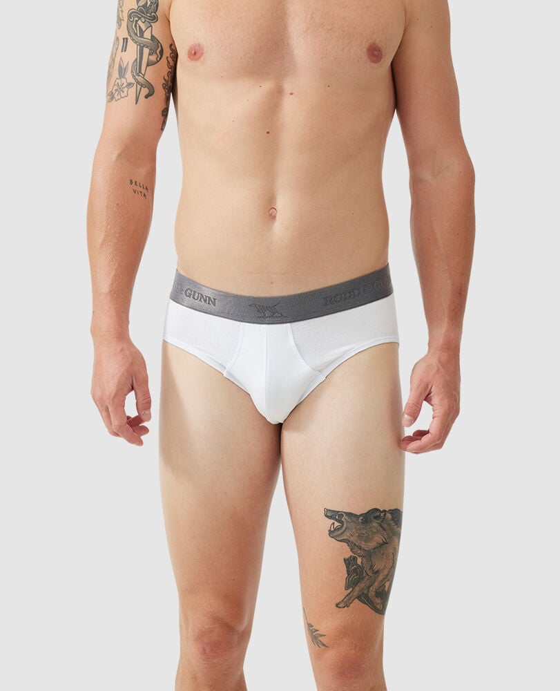 Gunn Shy Brief 3 Pack · White XXL, WHITE, Front