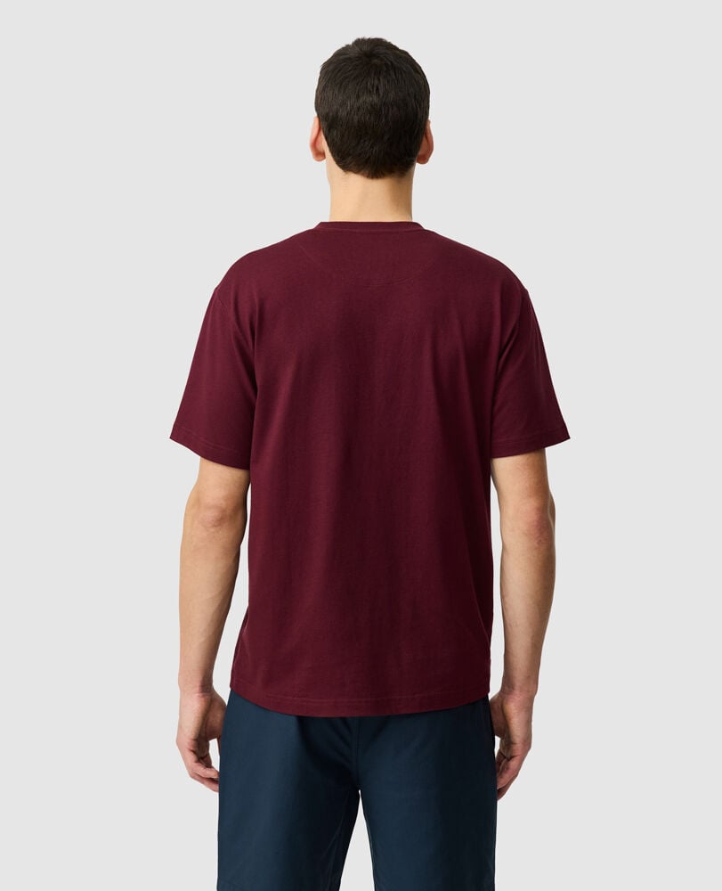 The Peaks Logo Tee, OXBLOOD, Back
