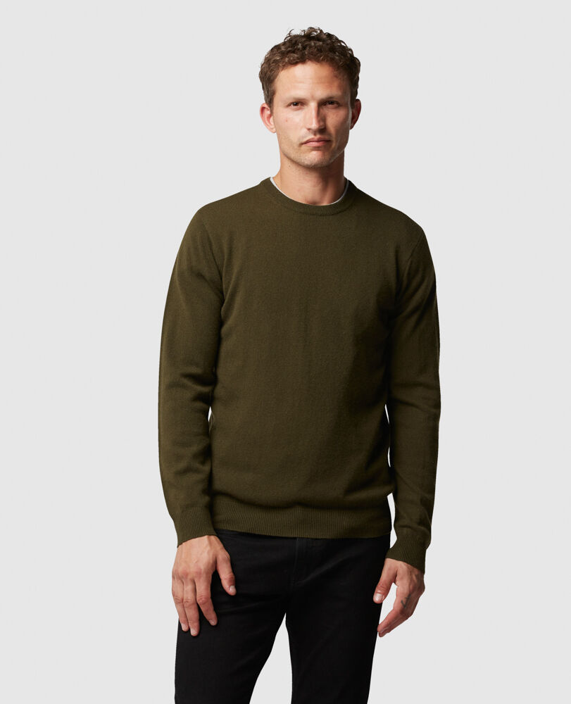 Queenstown Sweater, KHAKI, Front