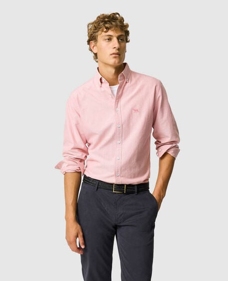 Gunn Oxford Sports Fit Shirt, WILD ROSE