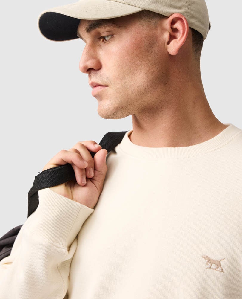 Gunn Crew Neck Sweat, ECRU, Detail 3