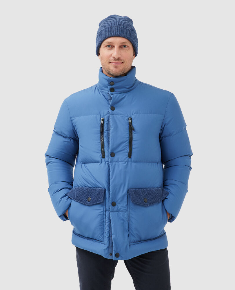 Ohau Down Jacket, PRUSSIAN, Front