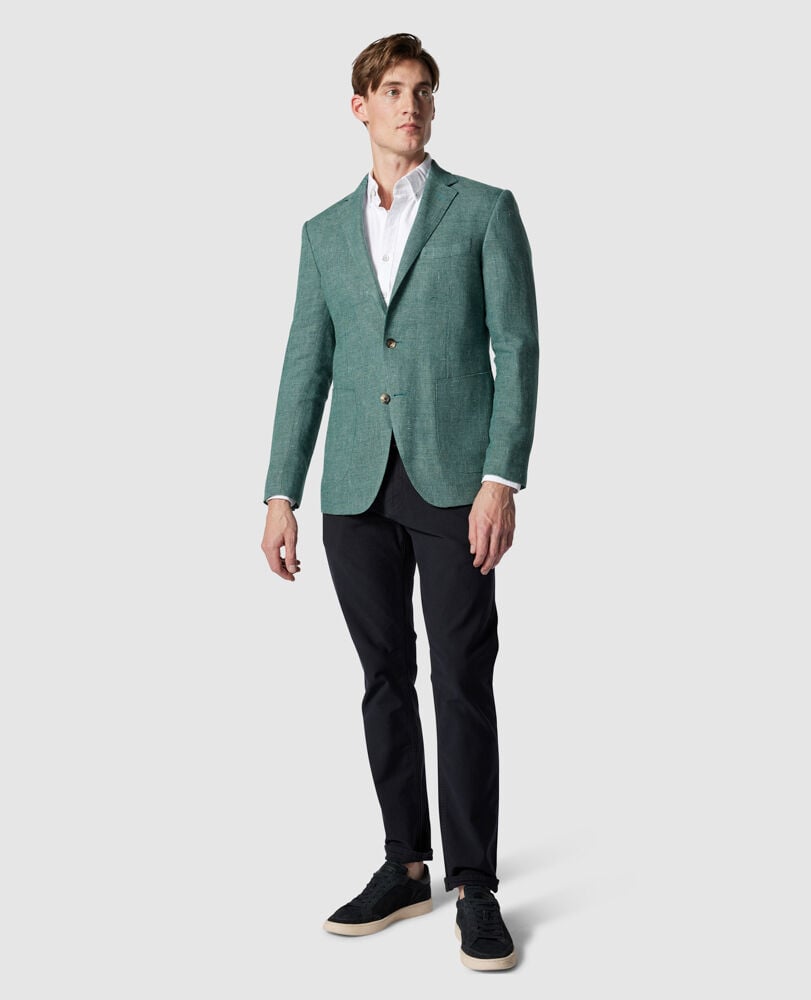 The Cascades Sports Fit Jacket, PINE, Off Front