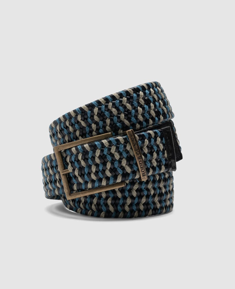 Karaka Bay Belt, DENIM MULTI, Front