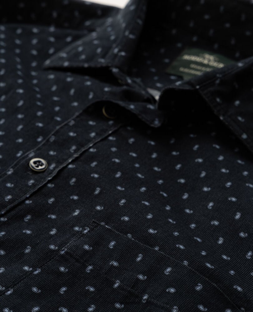 Chemise Harrington coupe sportive, MYRTILLE, Detail 2