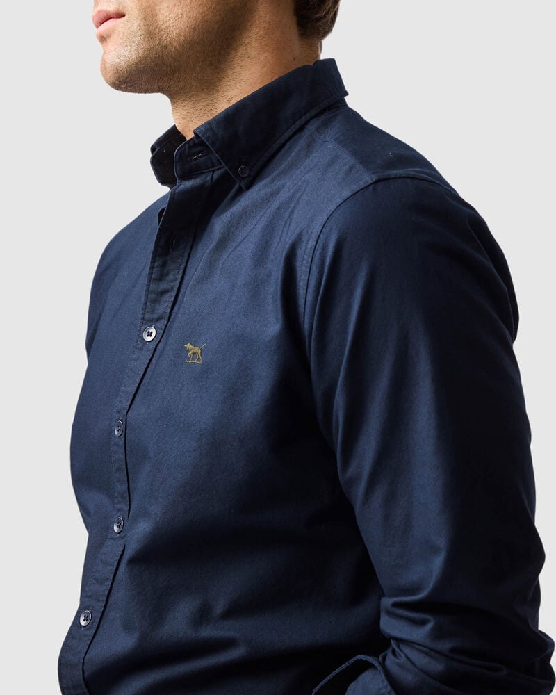 Gunn Oxford Sports Fit Shirt, ECLIPSE, Detail 3