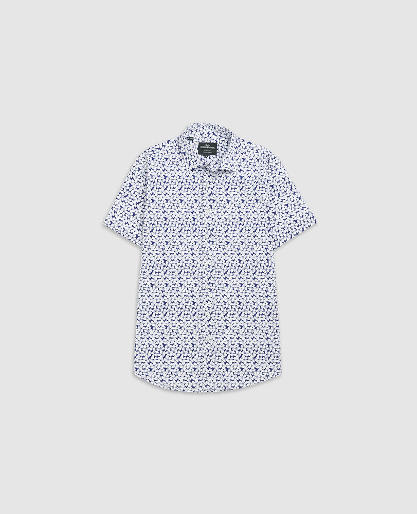 Mitchies Crossing Sports Fit Shirt, BLEU CIEL, Flat Lay