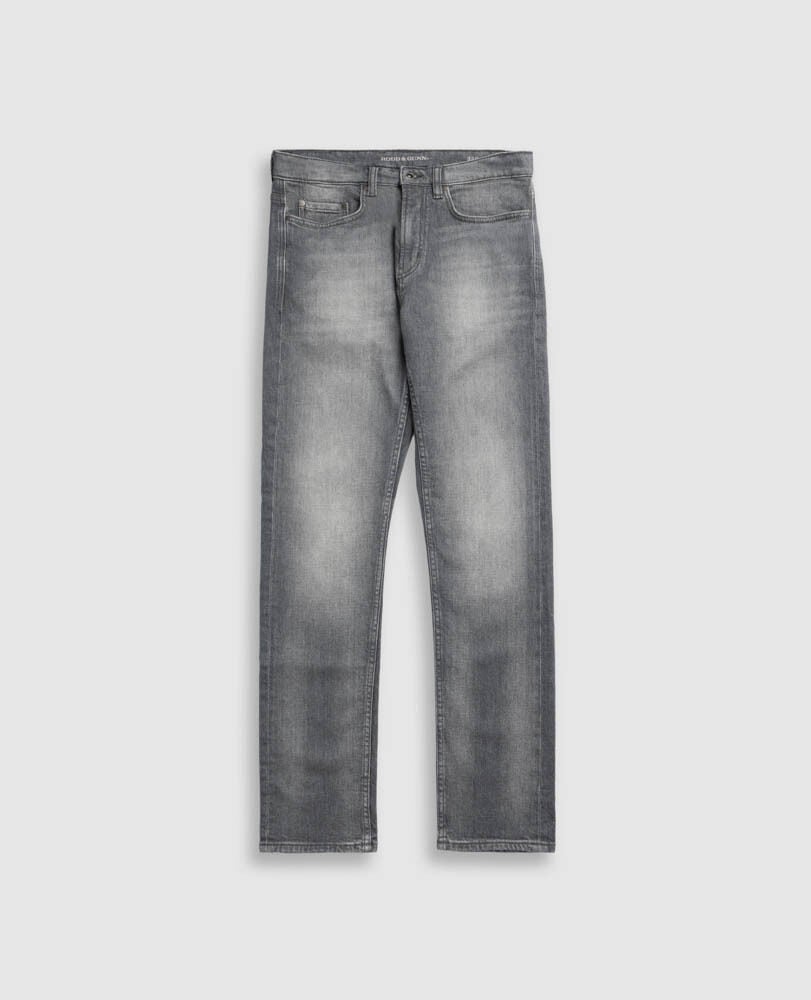 Curio Straight Italian Denim, ASH, Flat Lay