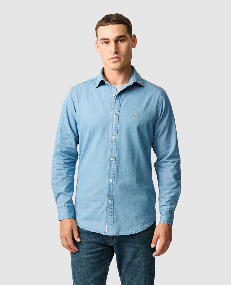Homestead Sports Fit Shirt, STONEWASH, Front