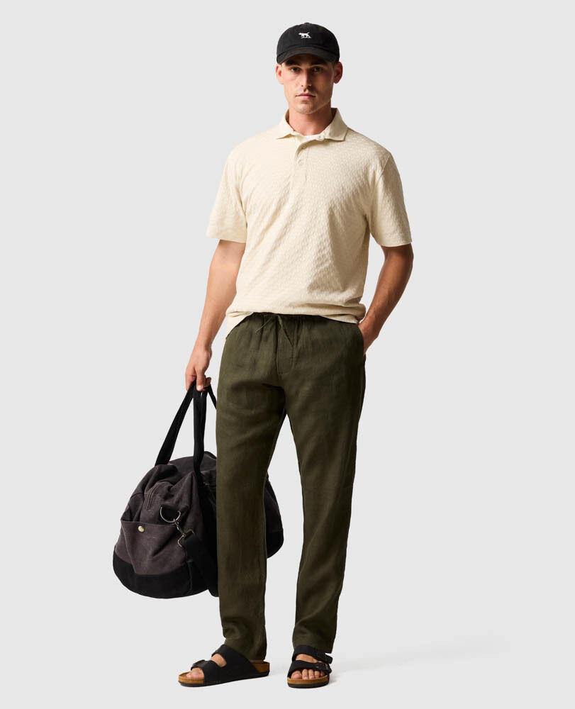 Huntsbury Polo, ECRU, Off Front