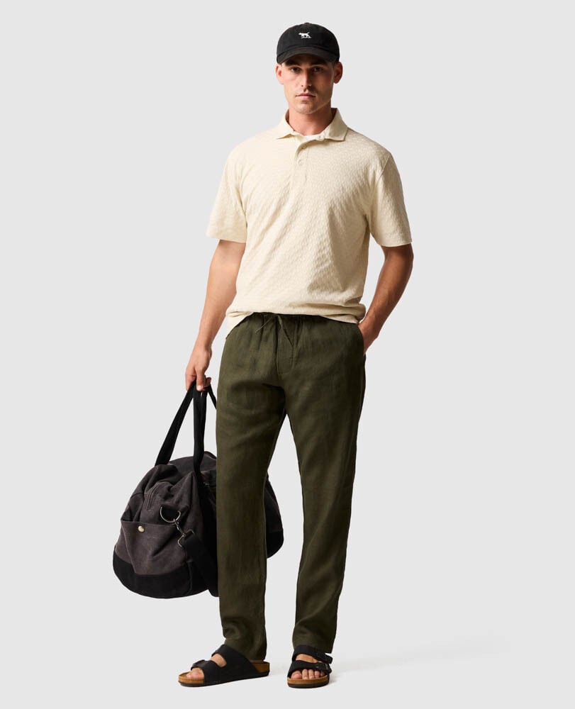 Huntsbury Polo, ECRU, Off Front