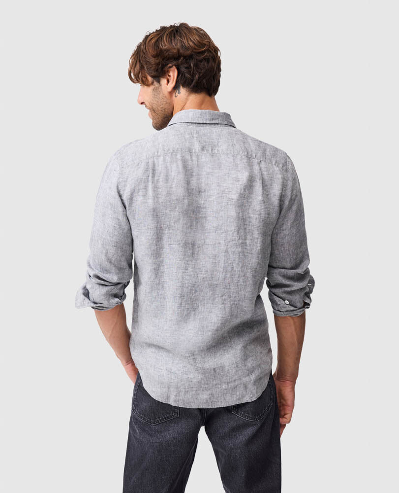 Coromandel 2 Sports Fit Shirt, SMOKE, Back