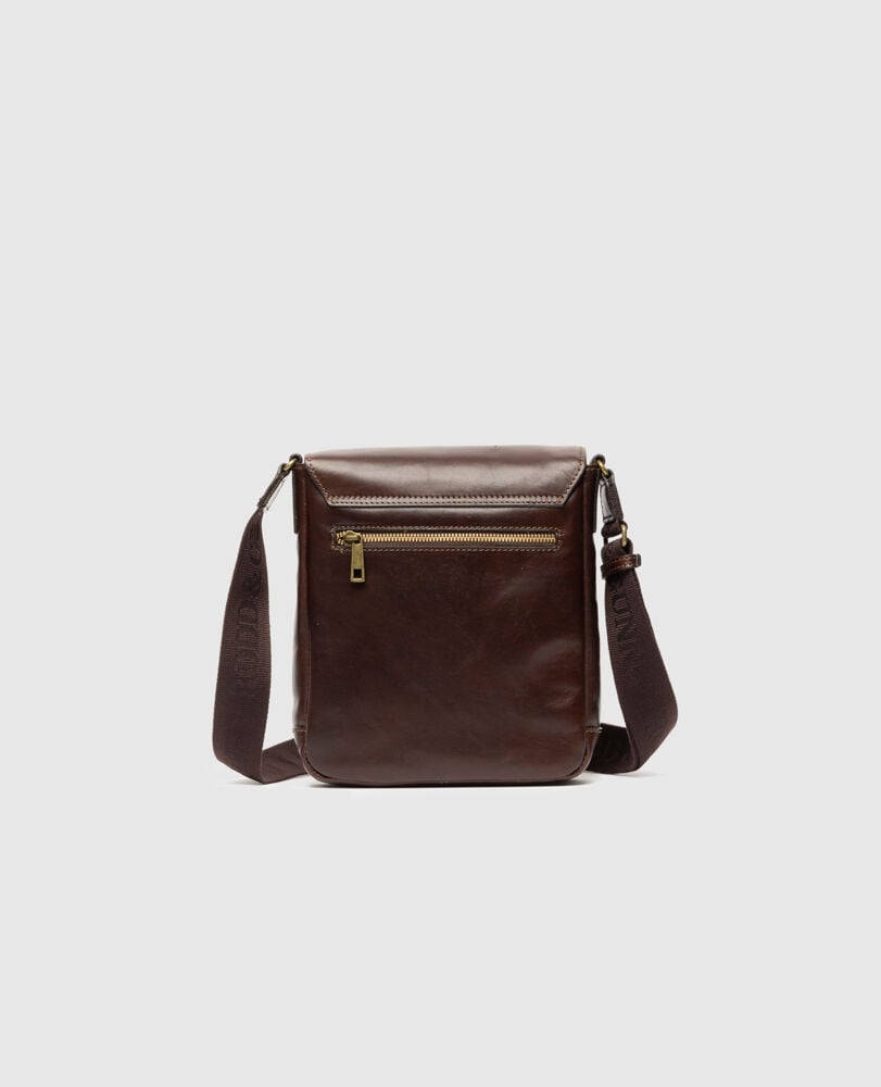 Cambridge Mini Messenger, CHOCOLAT, Flat Lay