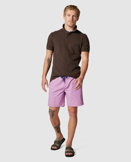 The Gunn Sports Fit Polo, WALNUT