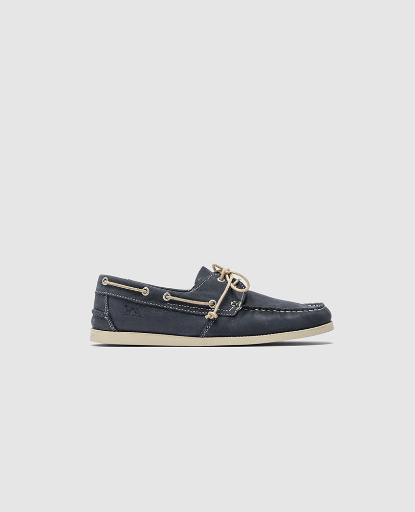 Viaduct Boat Shoe, DENIM, Front