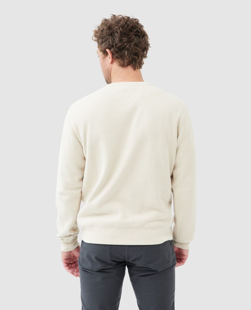 Gunn Crew Neck Sweat, BONE, Back