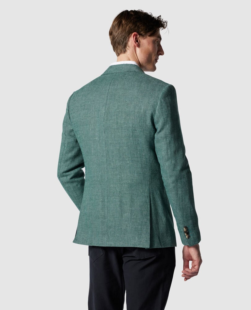 The Cascades Sports Fit Jacket, PINE, Back