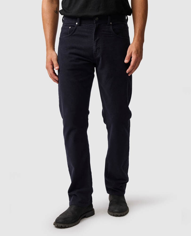 Barters Relaxed Fit Jean, NAVY, Front