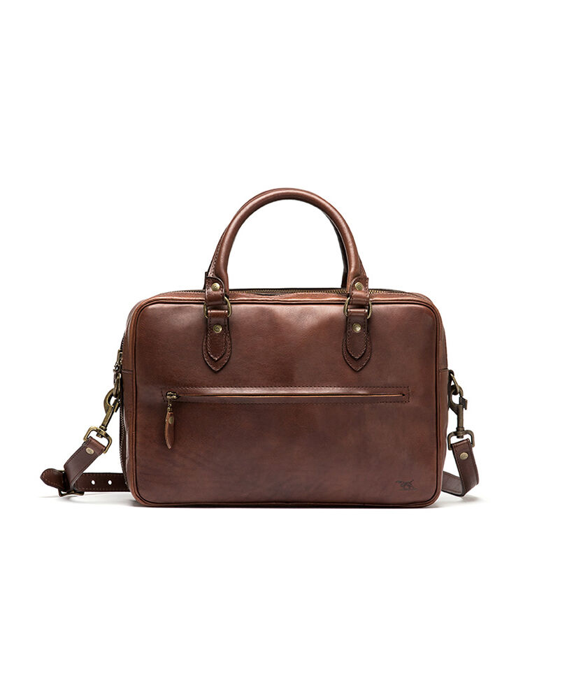 Britomart Laptop Bag, MUD, Front