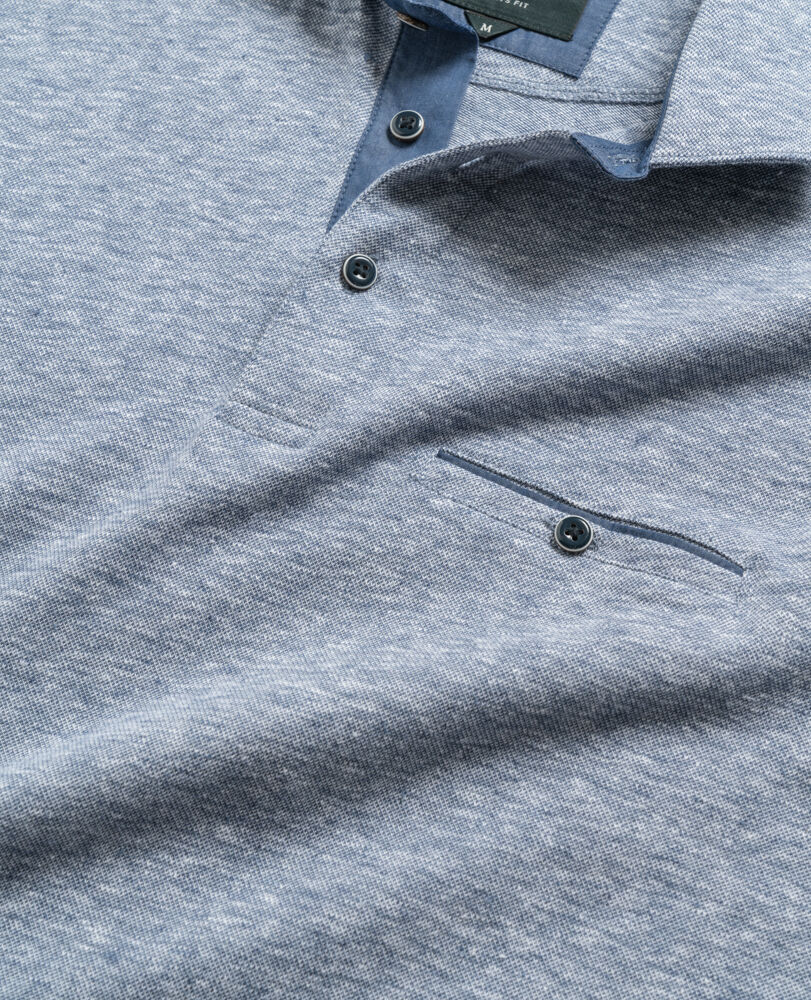 Bolton Stream Sports Fit Polo &middot; River LG, FLUSS, Detail 2