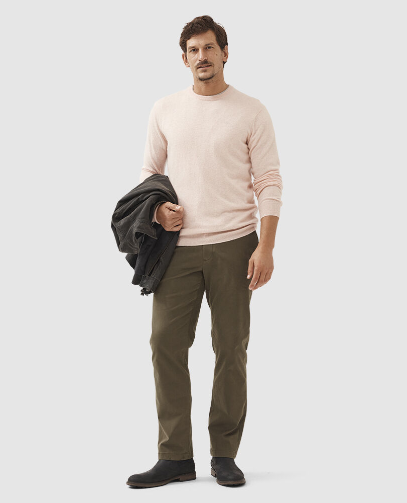Queenstown Sweater, PEACH, Off Front