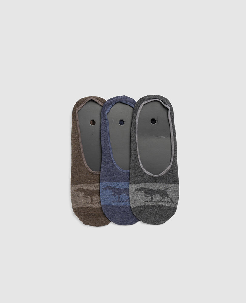 Gunner Lo Show Sock 3 Pack, DARK WASH MUL, Front