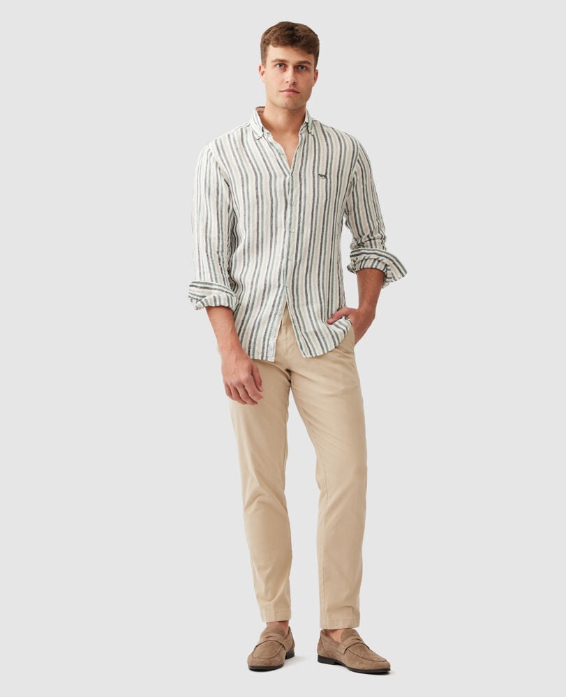 Gimmerburn Sports Fit Shirt, LEAF, Off Front