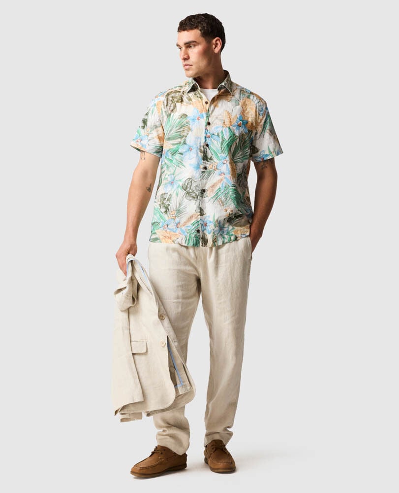 Otokia Shirt, BOTANICAL, Off Front