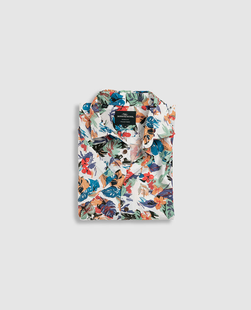 Upper Charlton Sports Fit Shirt, BOTANICAL, Flat Lay