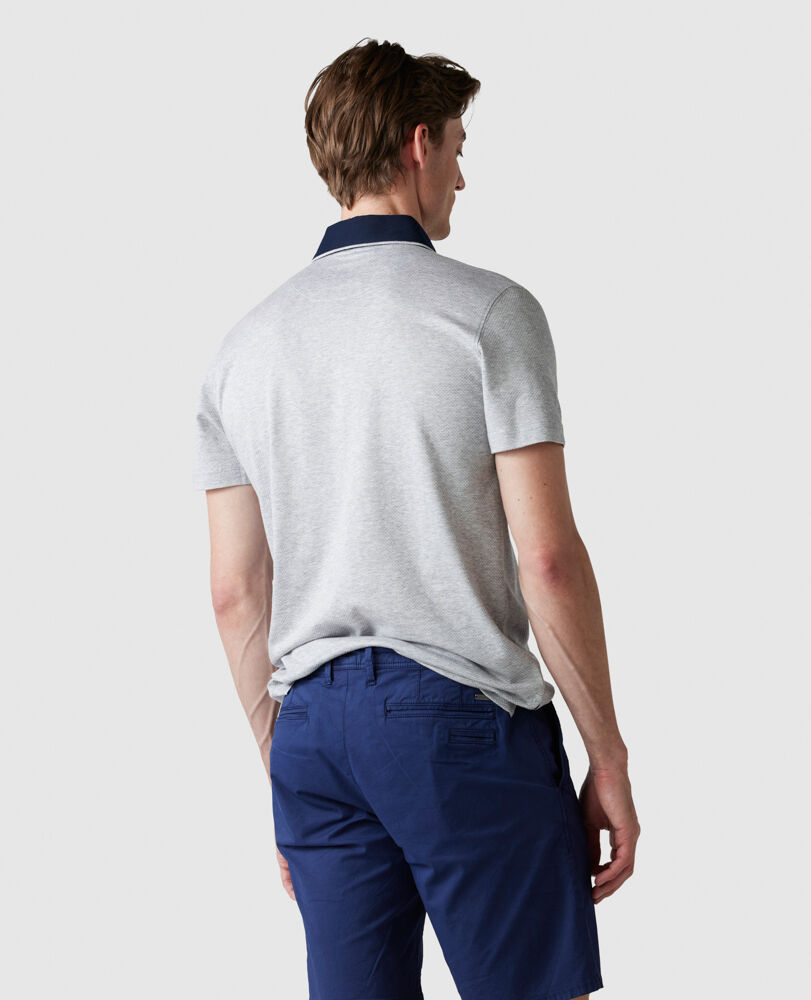 Stanley Point Sports Fit Polo, SMOKE, Back