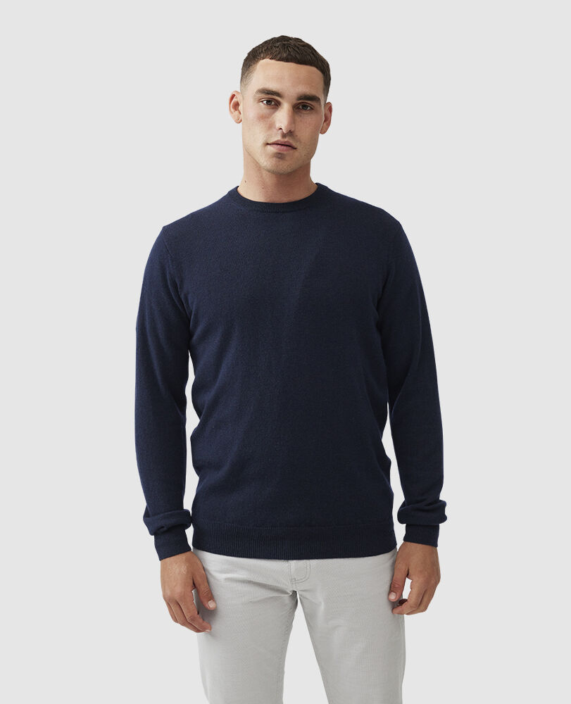 Queenstown Sweater, BLUE GRANITE, Front