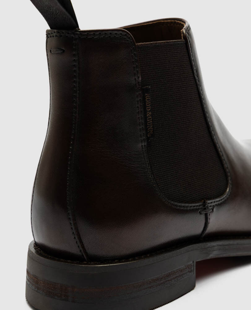 Russlands Chelsea Boot, SCHOKOLADE, Detail 3
