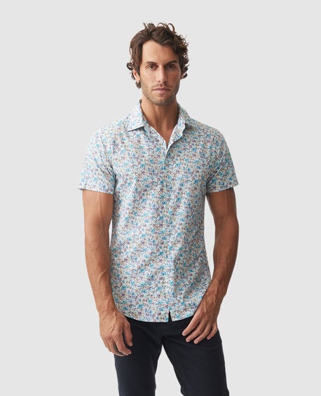 Langley Sports Fit Shirt, COBALT