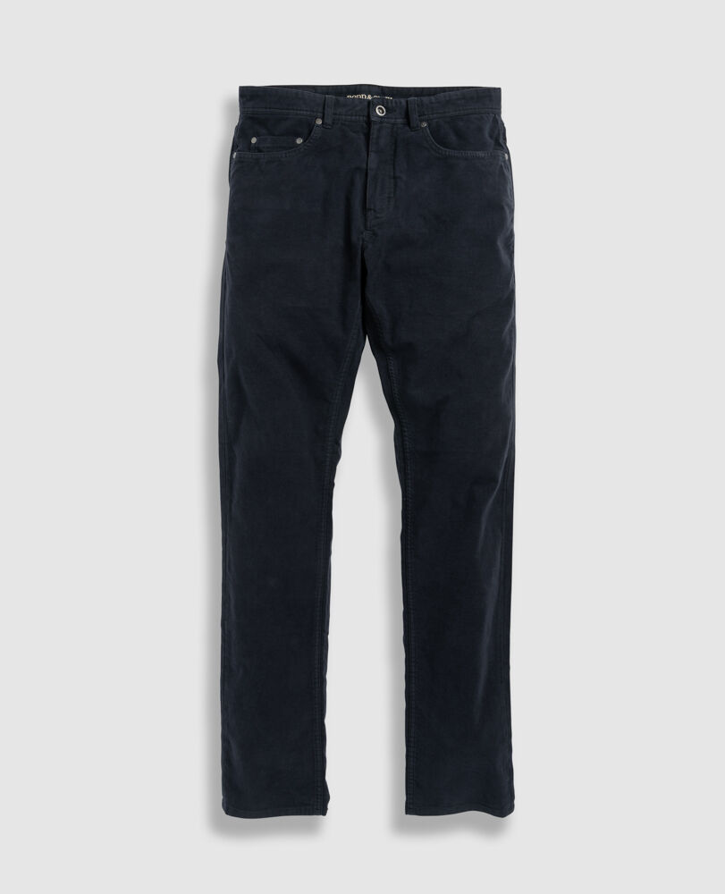 Albury Moleskin Straight Jean, NAVY, Flat Lay