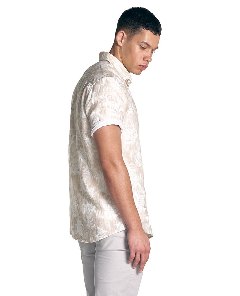 Simpsons Beach Shirt, NATURAL, Flat Lay