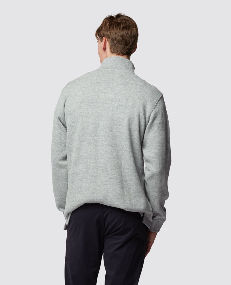 Alton Ave 1/4 Zip Sweat, FOG, Back